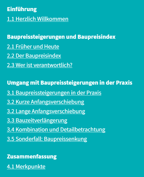 Praxiswissen für erfolgreiche Bauprojekte: Baupreissteigerungen sicher managen
